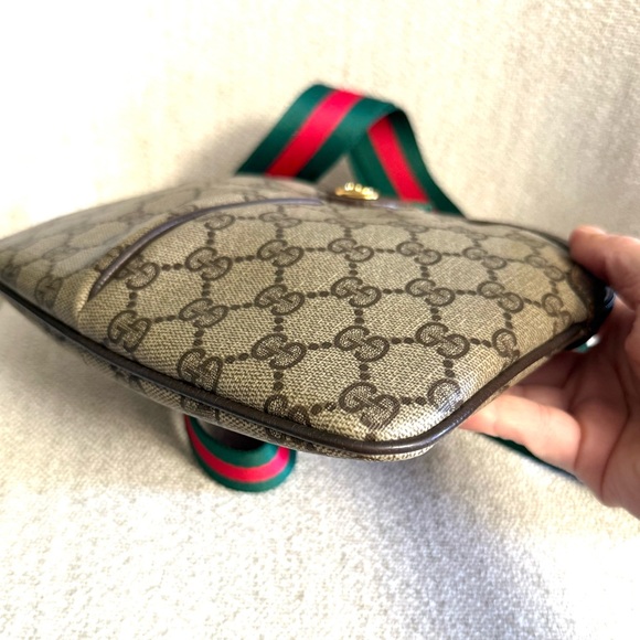 Authentic Gucci crossbody bag brown monogram coated canvas - Picture 15 of 16